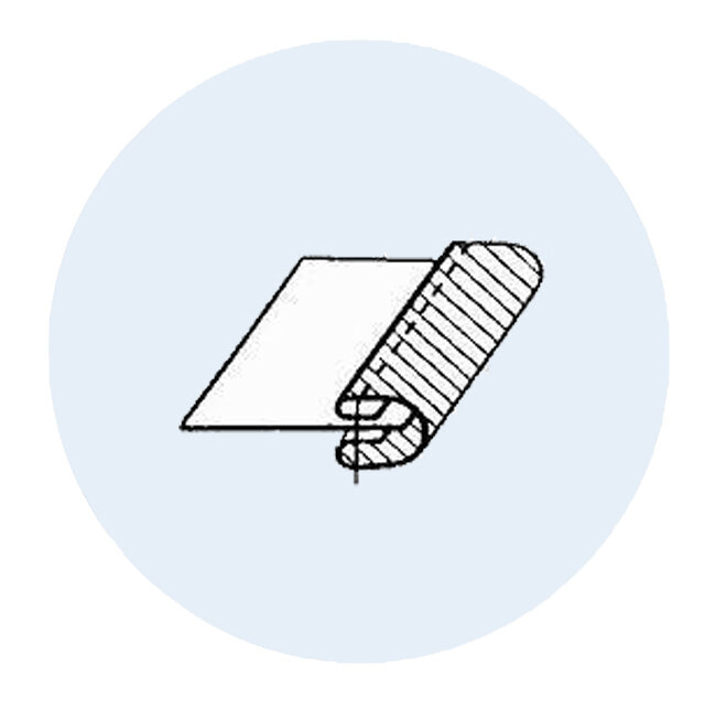 Окантовочный шов с двойным подгибом