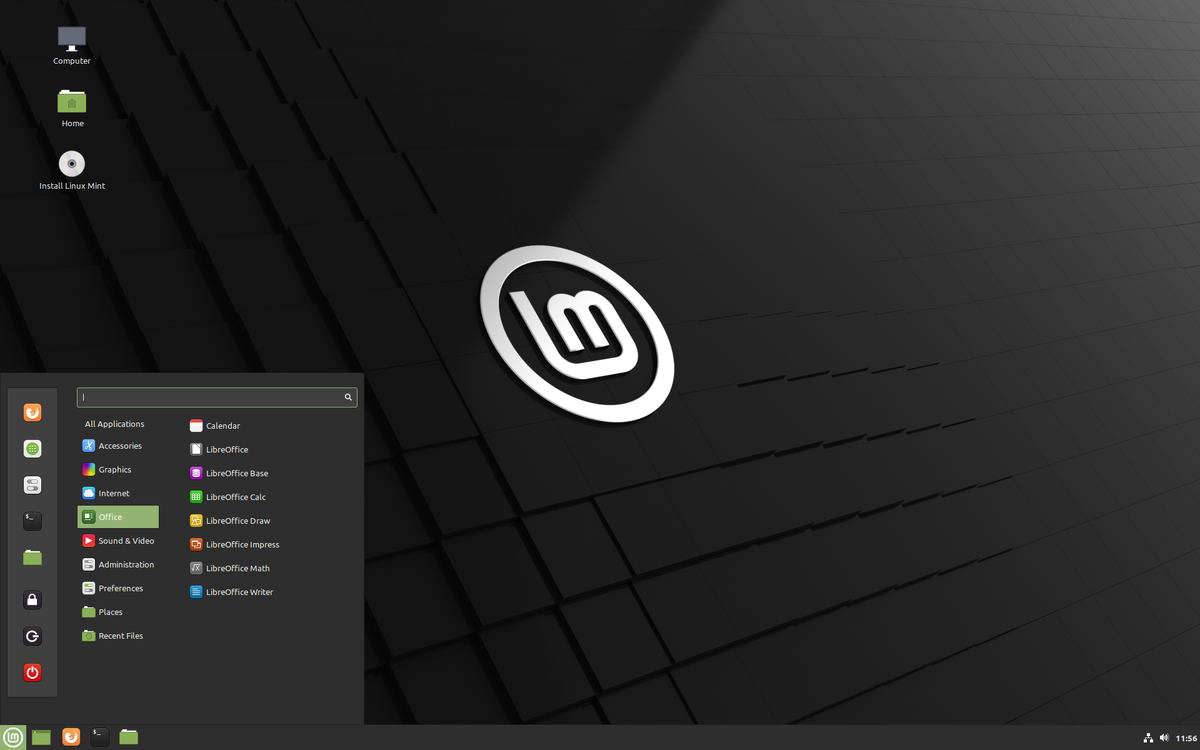 Скриншот с официального сайта Linux Mint. Окружение рабочего стола - Cinnamon.