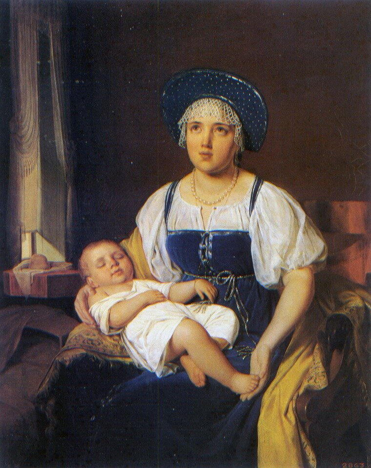 Так выглядела кормилица. Обязательно в кокошнике, национальном сарафане! Фото взято из сети интернет для иллюстрации статьи