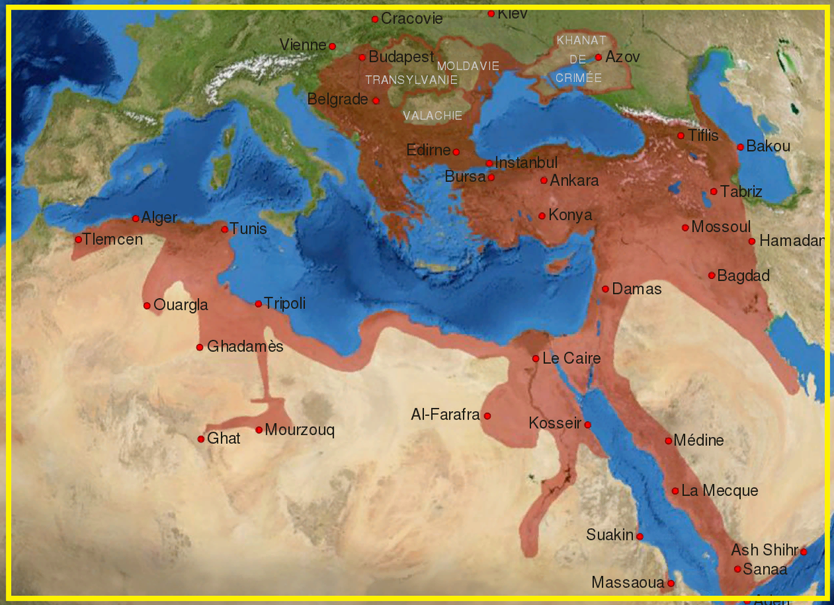 Территория Османской империи