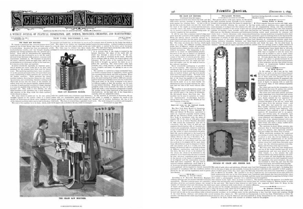 Первые идеи использования цепных пил
