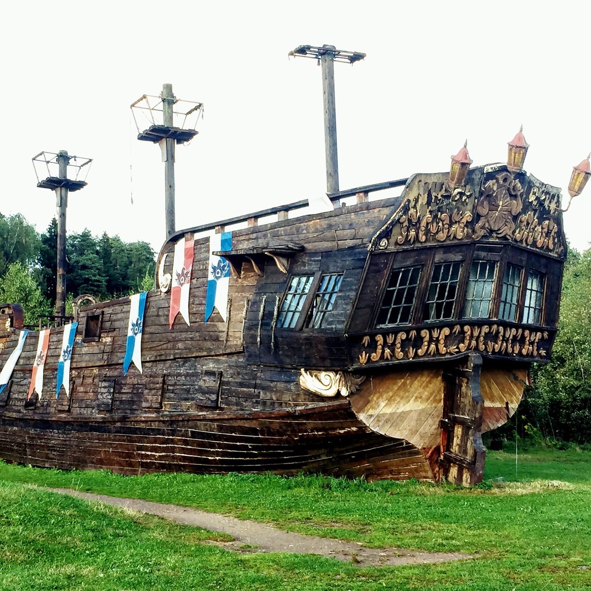 Фигурный деревянный пазл Пиратский корабль FUN ART collection