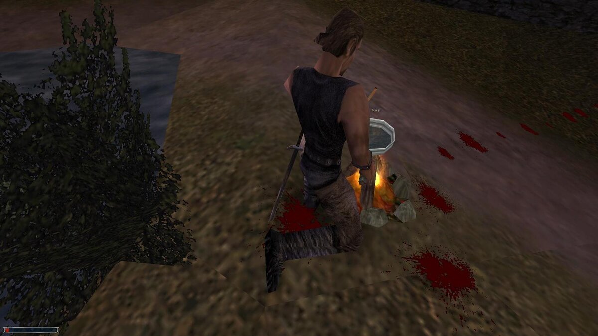 Яркий пример: Чтобы пожарить мясо, надо, удерживая кнопку «действие», нажимать клавиши «вперед» и «назад», прикладывая мясо к сковороде.