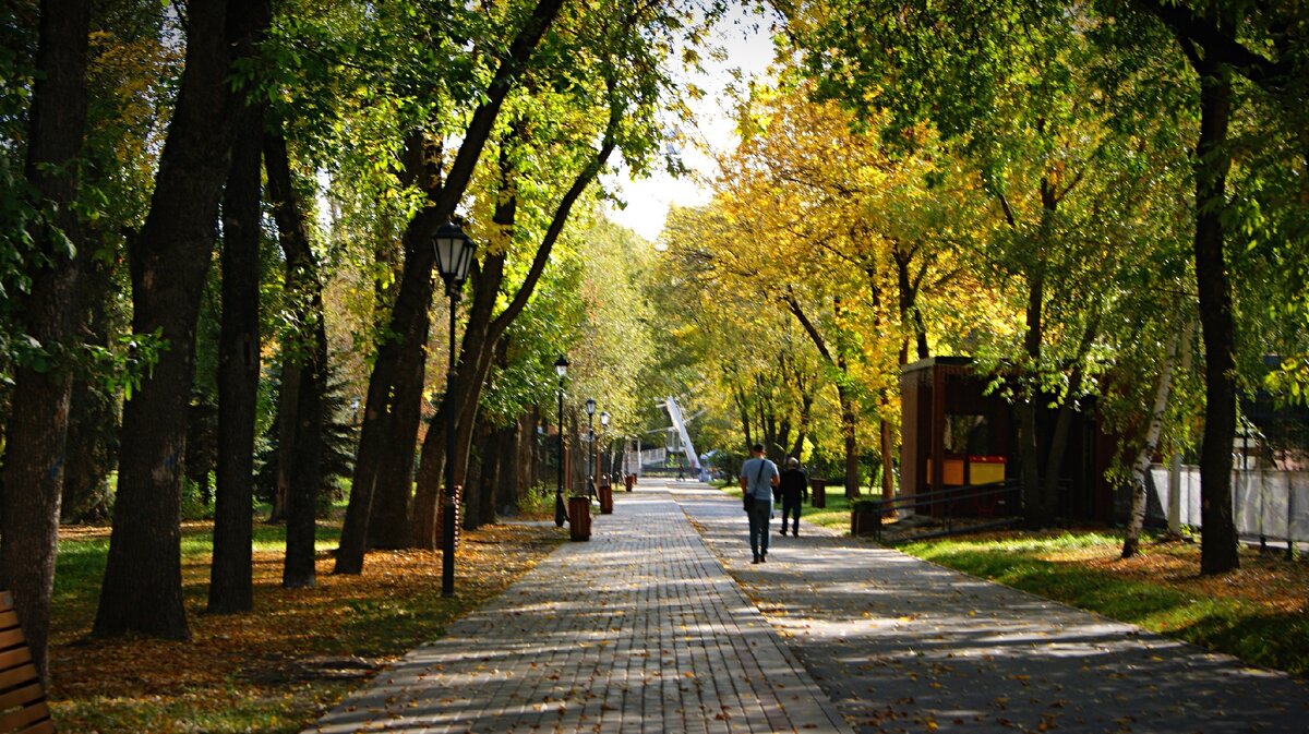 Липецк, Нижний парк. Очаровательное место с огромными деревьями и уютными уголками. Если будете в Липецке, загляните сюда, думаю вы не разочаруетесь.