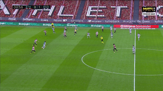 Классная передача Ойарасабаля на темнокожего Исака, чей прострел не замкнул король матча по версии испанских журналистов Гуриди. 