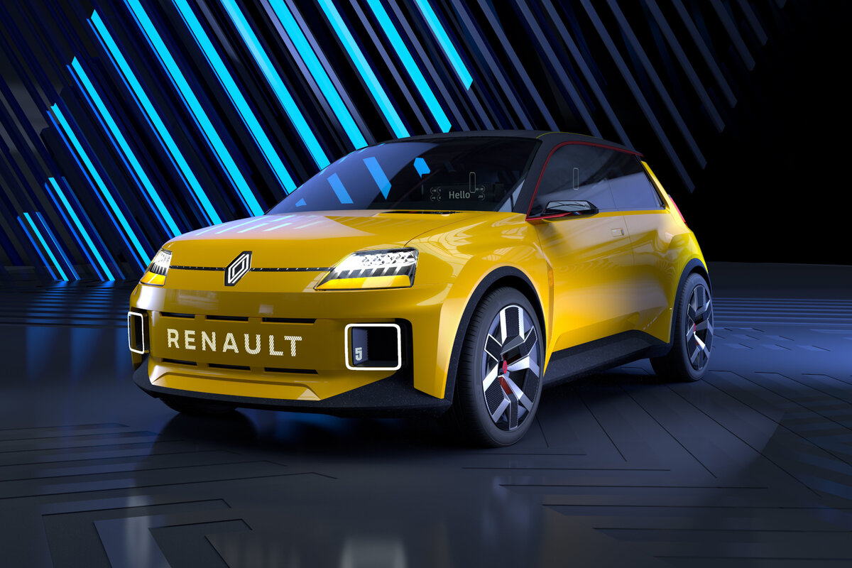 Прототип R5 суммирует суть бренда Renault, конечно на электричестве.