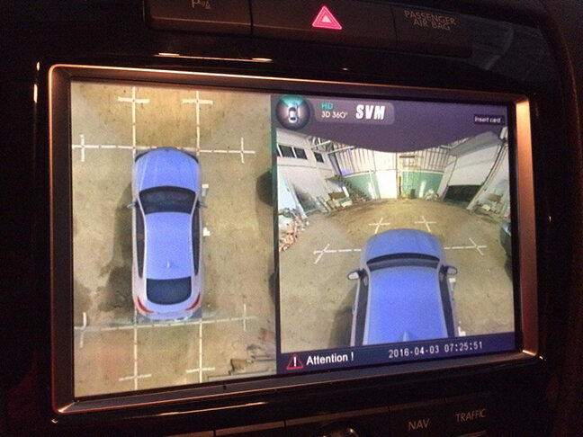 Установка системы кругового обзора на VW TOUAREG 