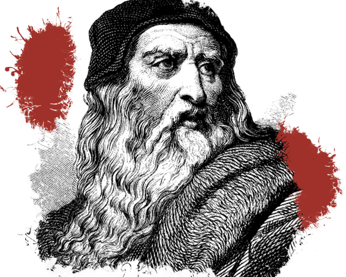 1. Леонардо ди сер Пьеро да Винчи — итальянский художник и учёный, изобретатель. До нас дошли 10 его картин и около 7000 страниц научных записок