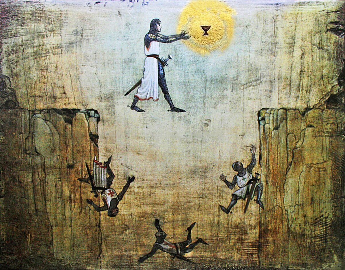 Тропа Бога и Прыжок Веры. Индиана Джонс и Последний Крестовый Поход. Чего он там такое несет, чтобы не падать? Дайте два.