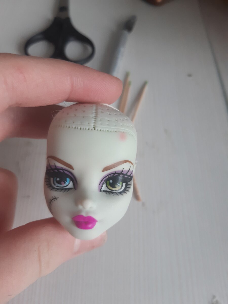 Полностью очищенная голова 