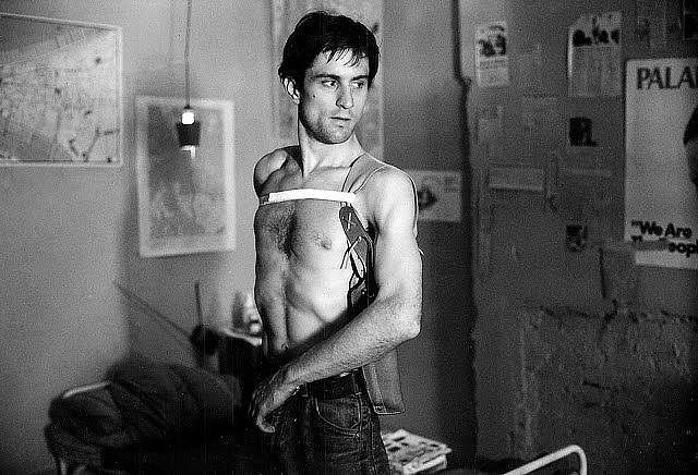 Кадры со съемок фильма «Таксист»