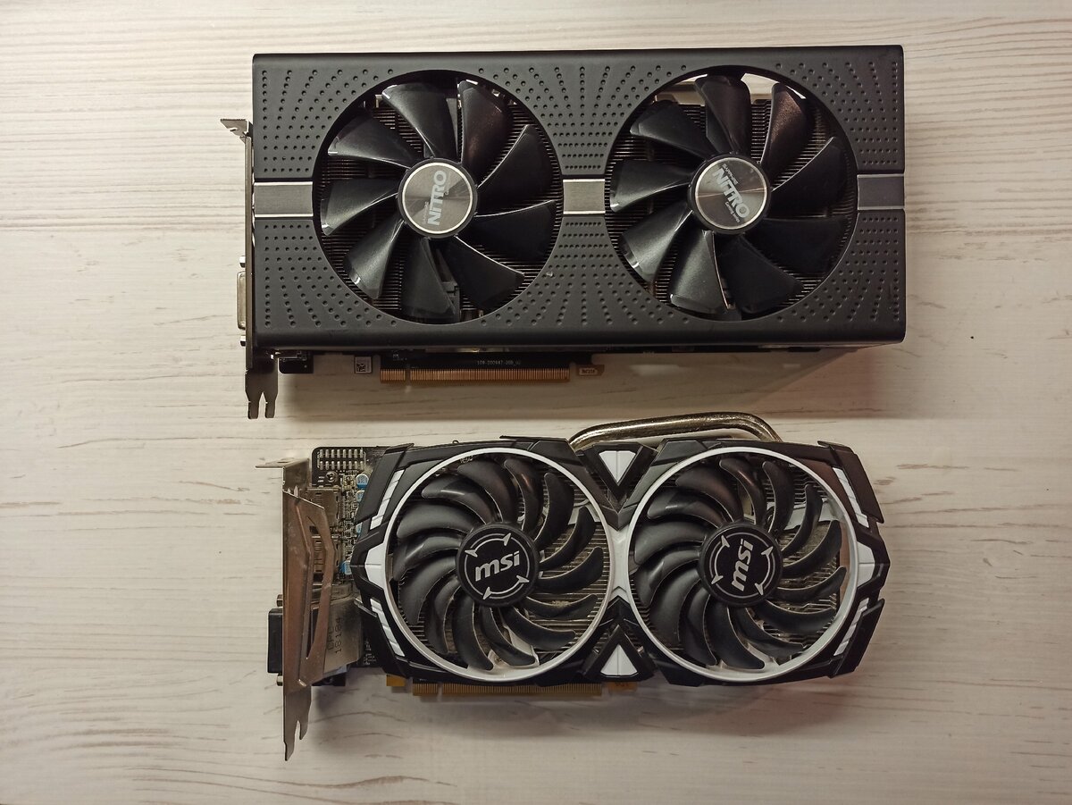 Вот они две трудяги Rx578 и RX584