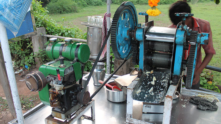 Соковыжималка для сахарного тростника