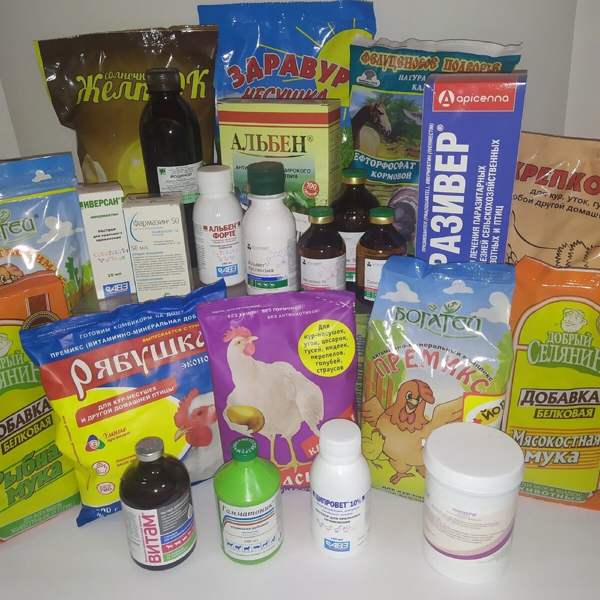 Кормовые добавки и ветеринарные препараты для сельскохозяйственных животных
