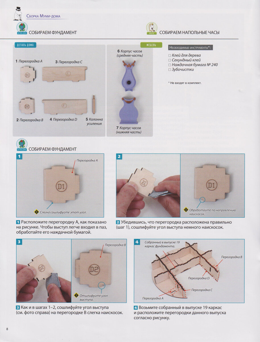 Собираю Муми-дом от DeAGOSTINI дальше с 20-м выпуском журнала «MOOMIN.  Собираем Муми-дом» | Сундук коллекционера-пенсионера | Дзен