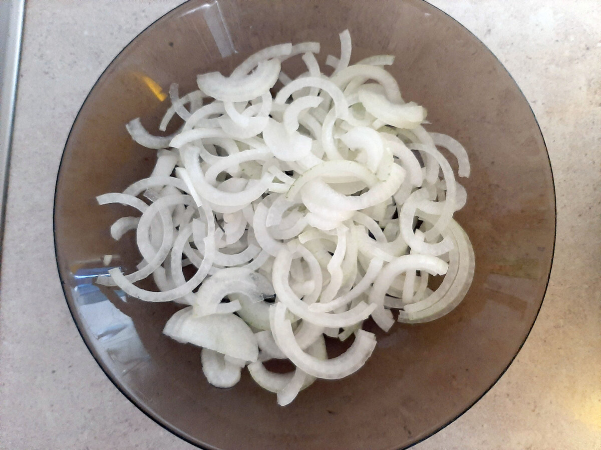 Лук маринуем с уксусом