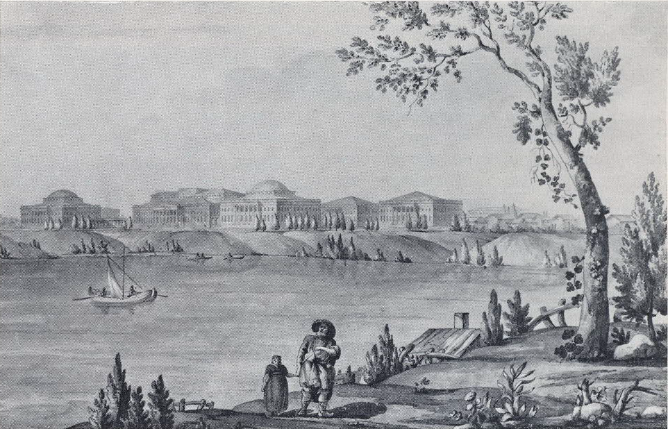 Пелла. Рисунок Дж. Кваренги.