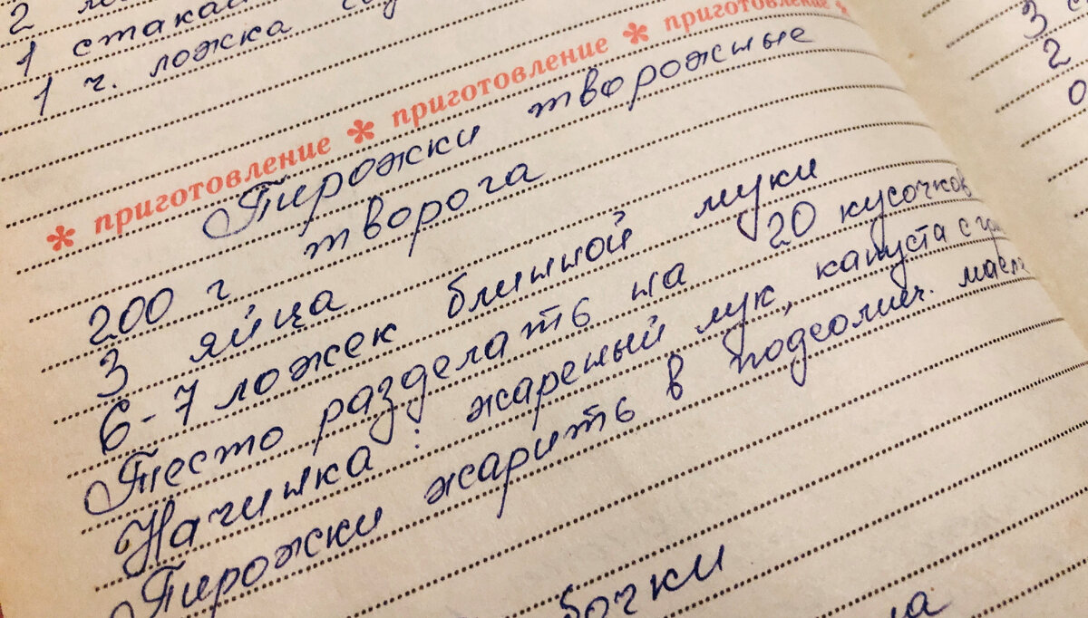 Мамины пирожки. 10 лет безрезультатно искала рецепт. И вдруг случайно нашла  тетрадь со старыми записями | Люблю, кормлю | Дзен