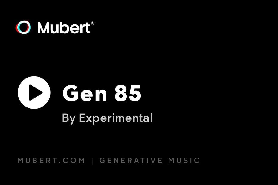 GEN 85 — это первый генератор экспериментальной музыки на платформе Mubert, созданный студентами Школы дизайна НИУ ВШЭ и куратором вариатива «Экспериментальная музыка и работа в звуковых редакторах»