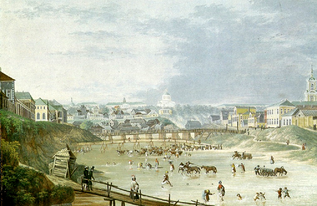 Г.К.Цапф "Вид города Орла, 1830 г."