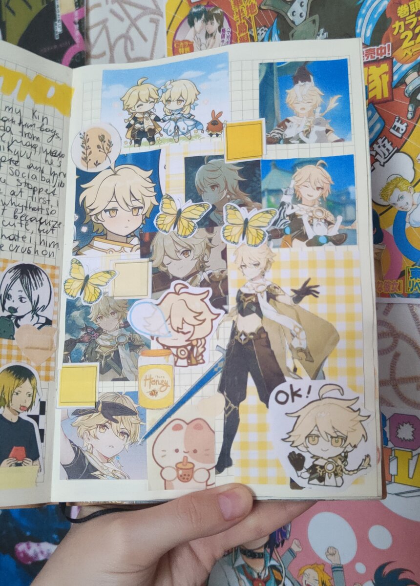 мой разворот с итером из genshin impact, комфортный персонаж <3