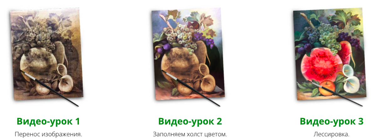 Этапы создания натюрморта