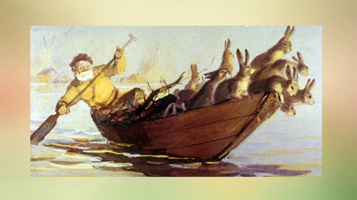 «Дедушка Мазай и зайцы». Иллюстрации О. Новозонова.  