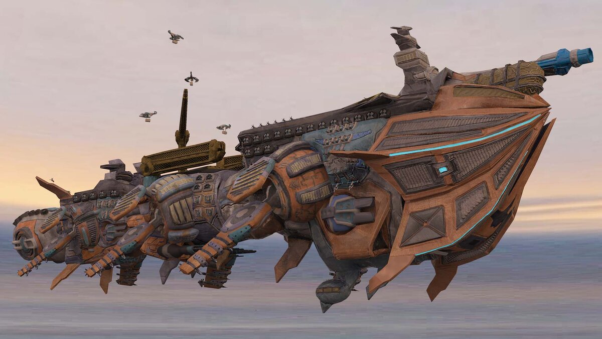 Звёздный корабль Leviathan (Лайтан, то же что и Ладон) из компьютерной игры...