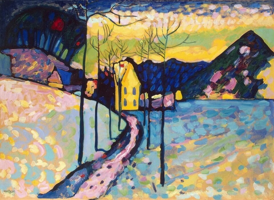 Василий Кандинский. Зимний пейзаж. 1909 г. Эрмитаж.