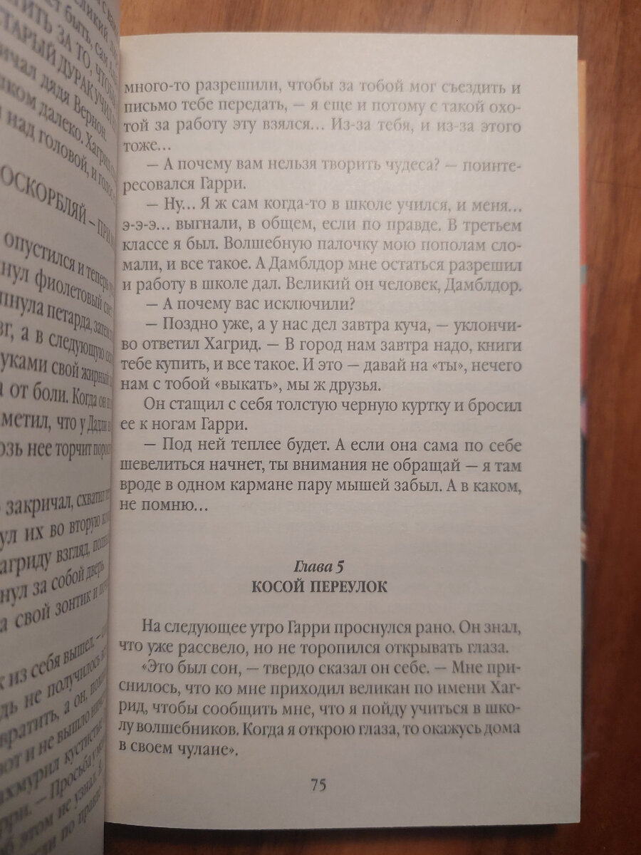 Главы начинаются не с новой страницы, а сразу после предыдущей