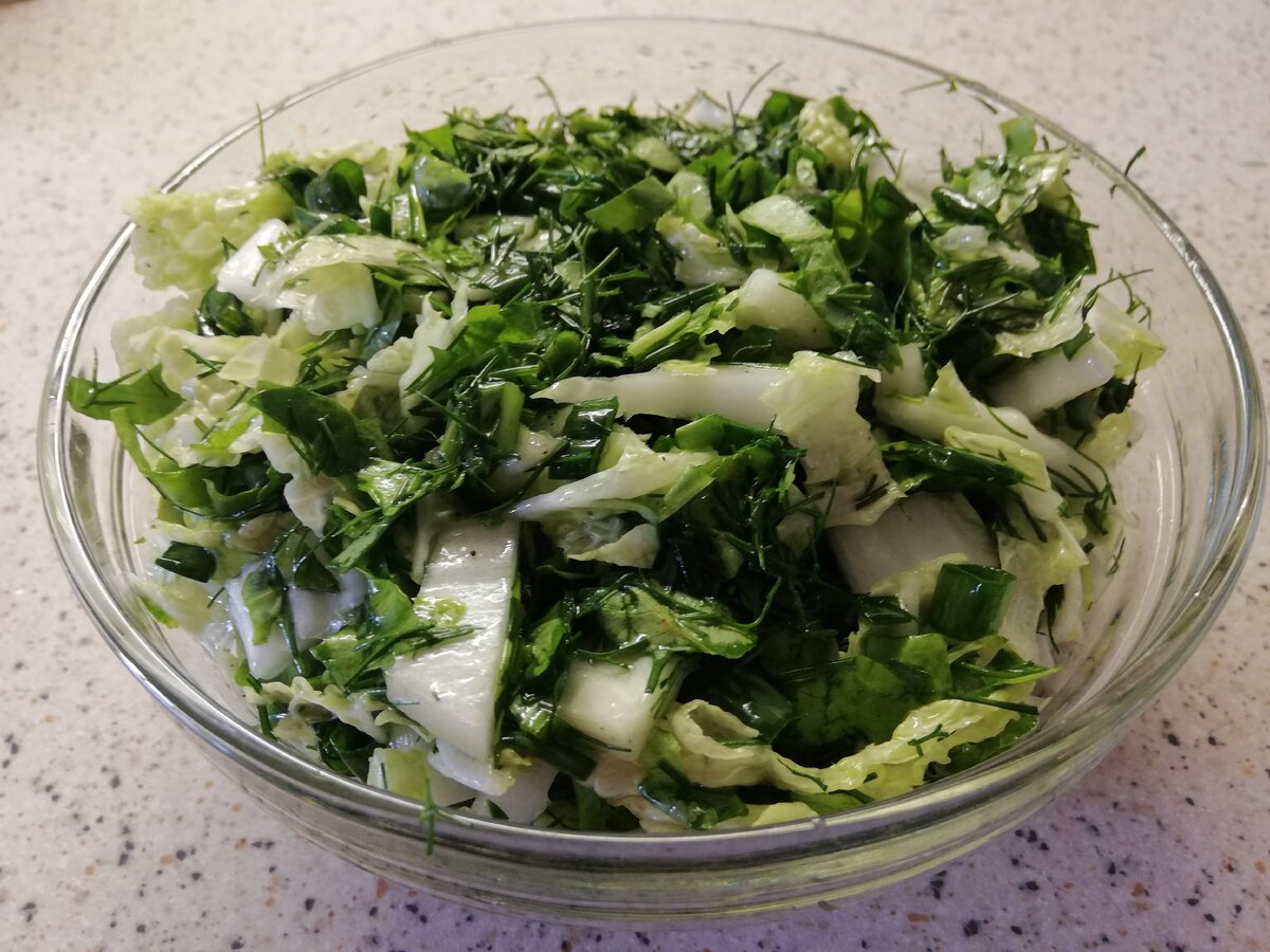 Салат "Зелёная витаминка" 