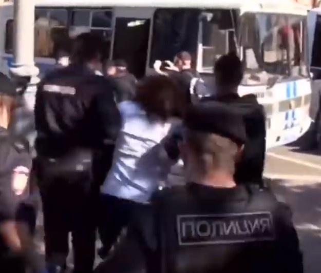 Первые задержания после карантина, Митинг в Москве 22 июня 