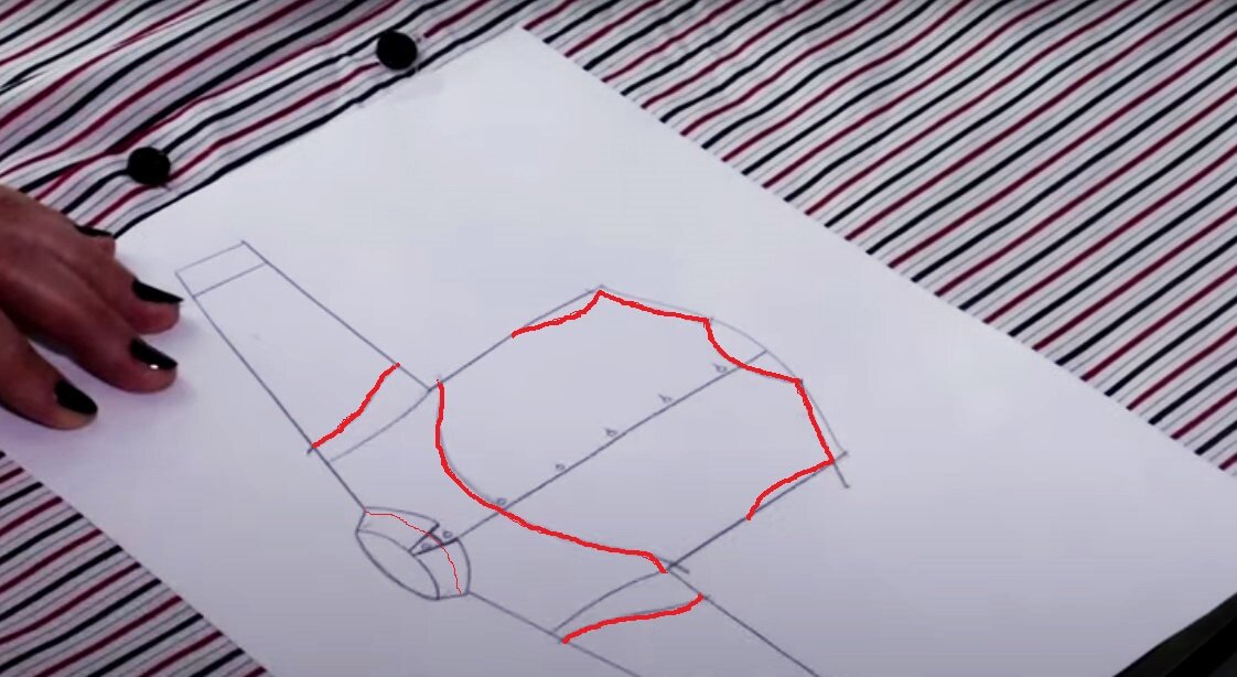 Схема кроя. фото автора