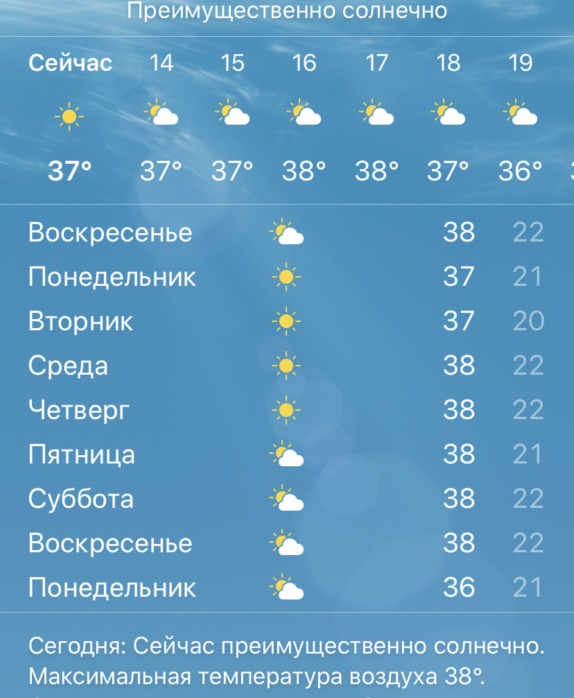 Аномальная жара