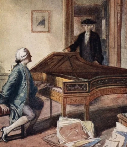 Charles Buchel. Mozart and the mysterious stranger