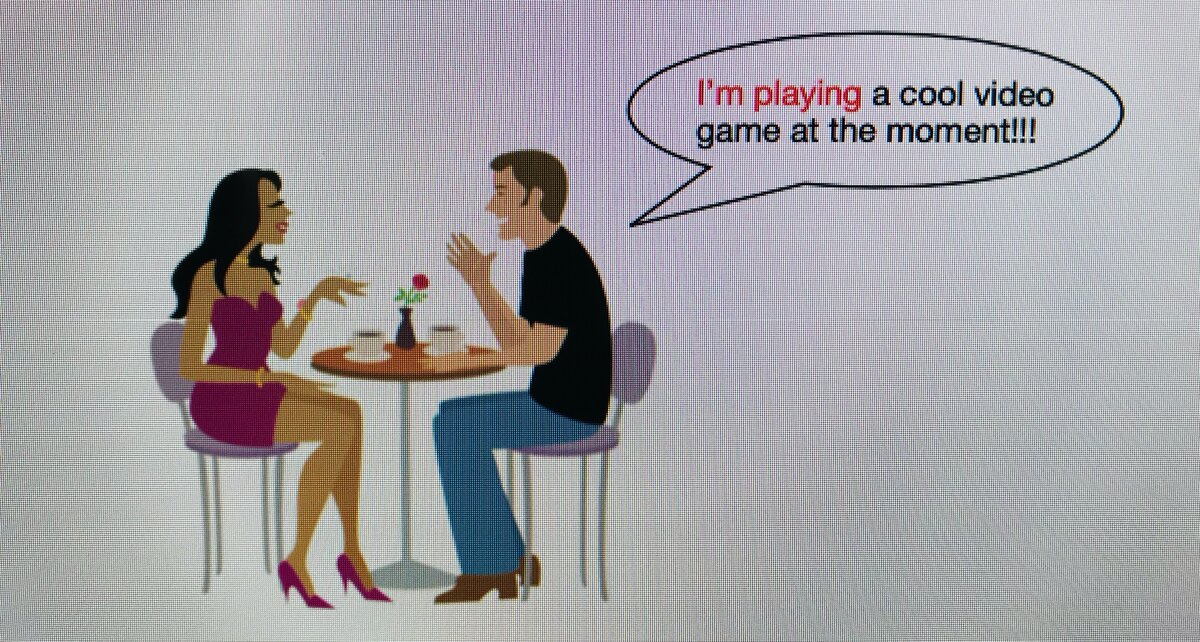 Но действие не обязательно происходит в момент разговора.