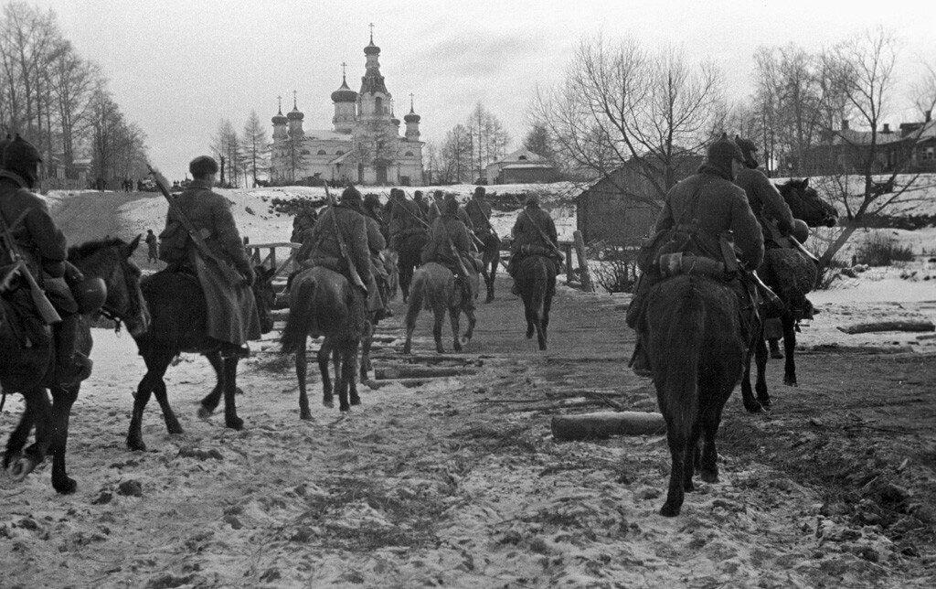 Фотография сделанная советскими корреспондентами в ходе ВОВ.