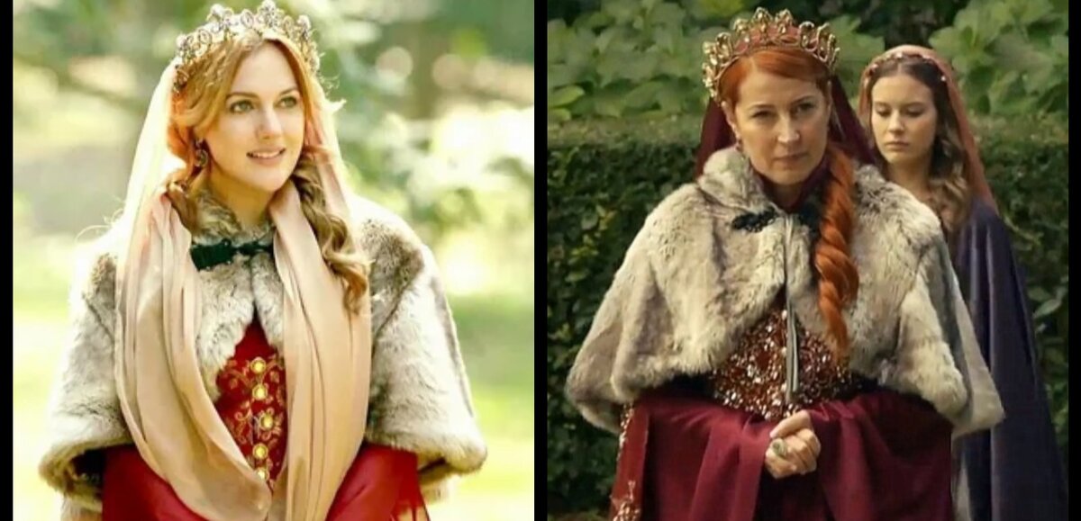 Мерьем Узнали и Вахиде Персонаж в одной шубе. Коллаж автора. 