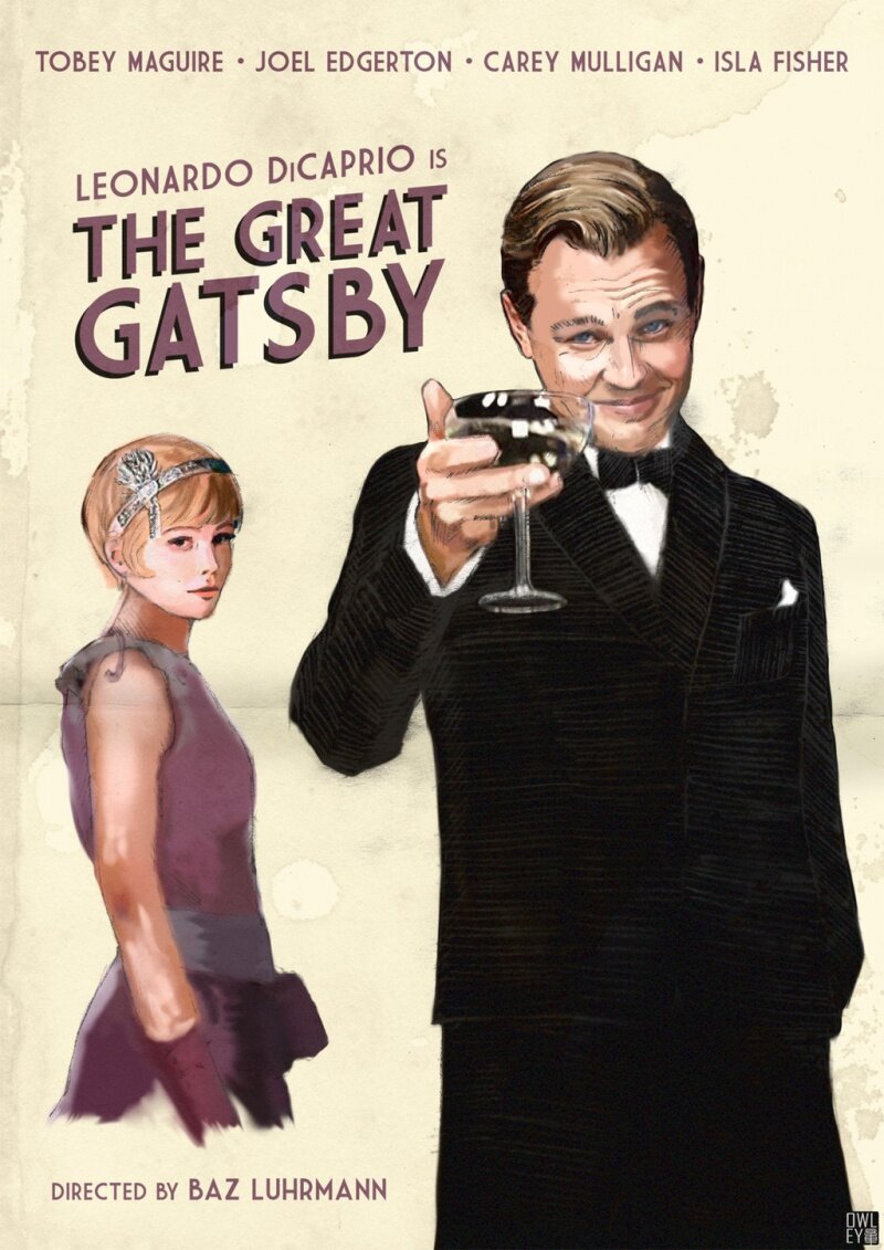 Фан-арт к фильму " Великий Гэтсби" Источник:https://www.kinopoisk.ru/picture/2553442/