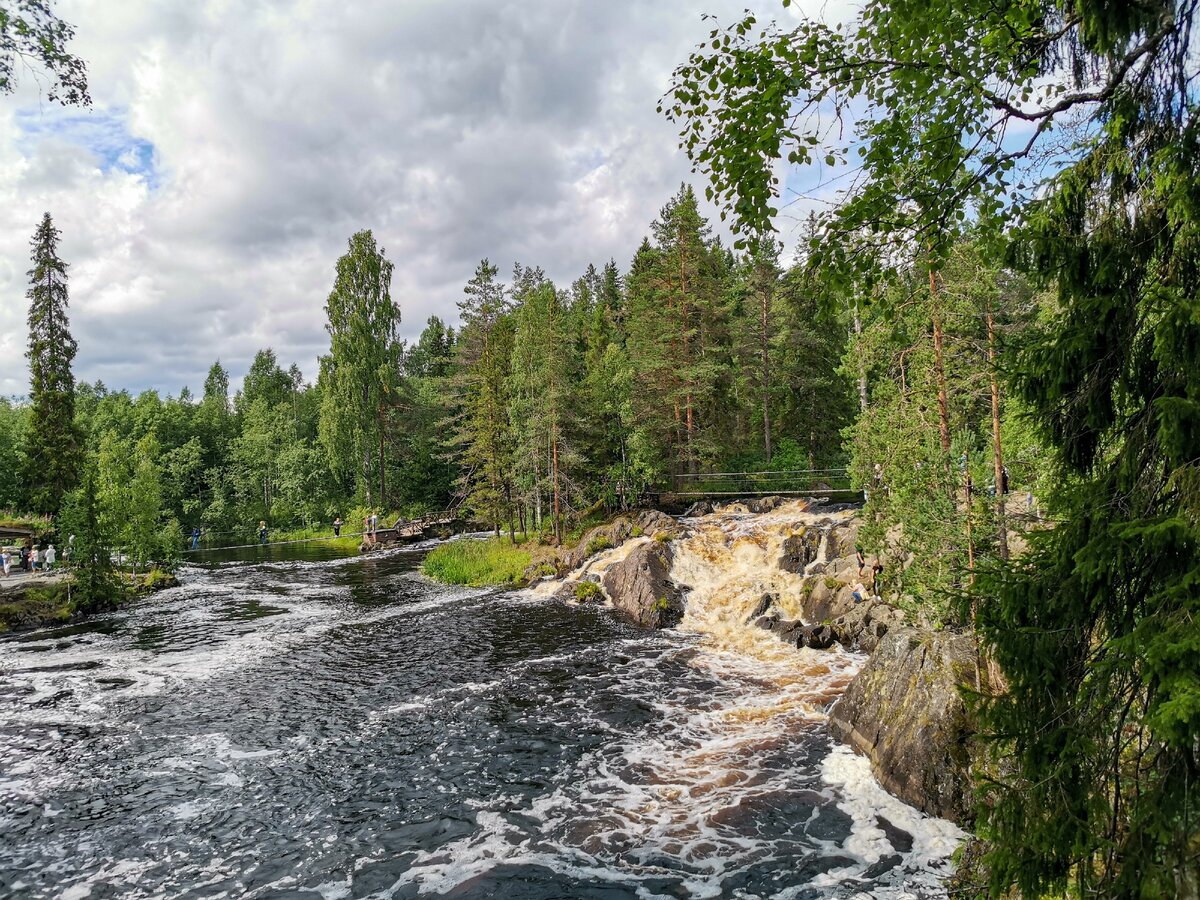 Горный парк Рускеала водопады Ахвенкоски