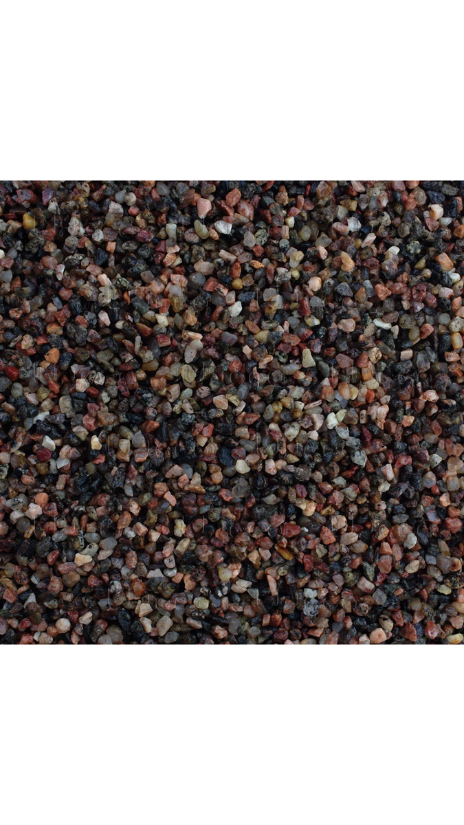 Итак берем хороший чернозём, торф, перепревший навоз, вермикулит. Вот всё что я перечислил грунтом для аквариума не является. Наиболее важным компонентом грунта является субстрат. Который чаще всего и называют грунтом. Аквариумный субстрат имеет несколько характеристик: состав, размер частиц, цвет и толщину слоя на дне аквариума. На данной картинке показан размер частиц,самый распространённый 7-10мм. А вот ещё посмотрим грунт.