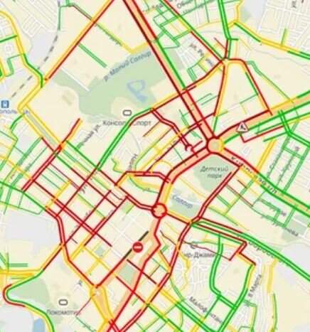 Пробки в Симферополе