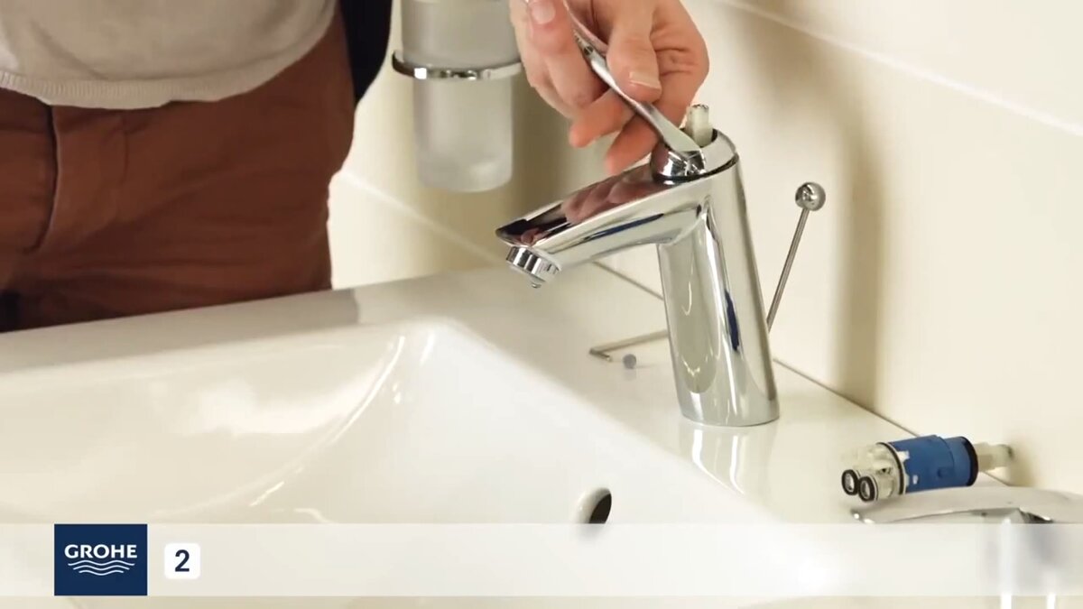 Замена картриджа в смесителе GROHE