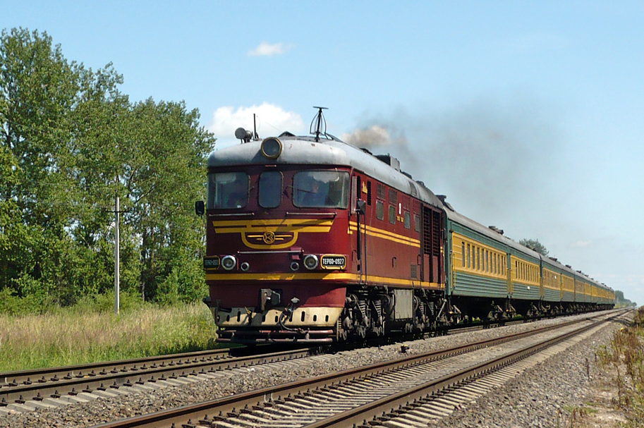 ТЭП60-0927. Россия, Калининградская область, перегон Кибартай — Нестеров. Автор - VeLaRo. Источник: https://trainpix.org/photo/5044/