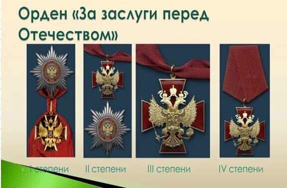 орден "За заслуги перед Отечеством". фото Яндекс картинки