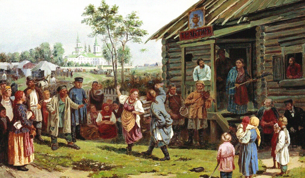Илларион Прянишников. "Сельский праздник".