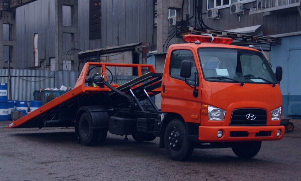 Эвакуатор со сдвижной платформой 