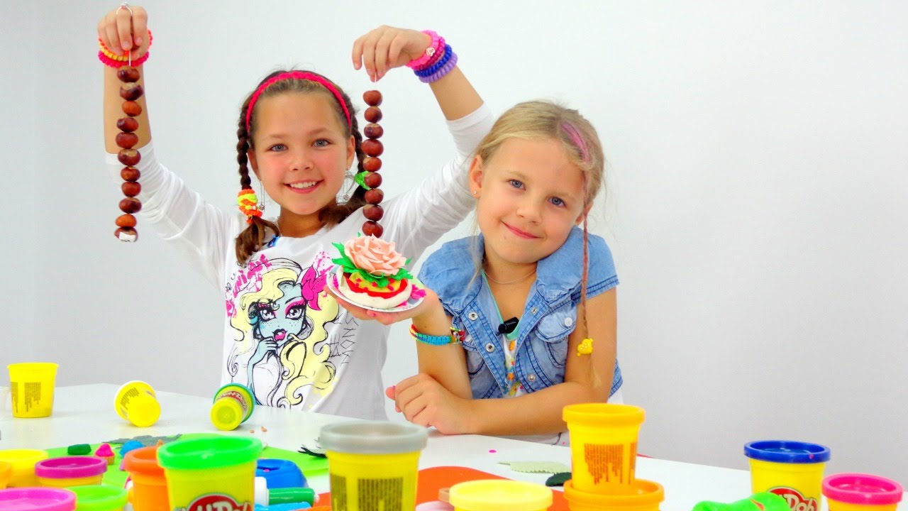Пластилин Play Doh (Плей до) Джунгли и дикие животные видео для детей