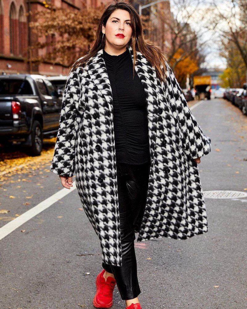 Пальто в клетку