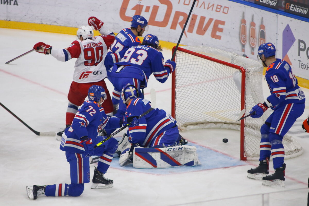 "Локомотив" обыграл СКА в Санкт-Петербурге со счётом 3:1, фото: Максим Константинов, P1spb.ru